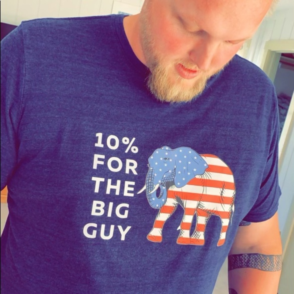 10% for the Big Guy Short Sleeve T-shirt 🇺🇸